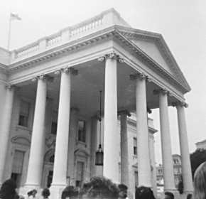 [Portico of the White House, in Washington, DC]