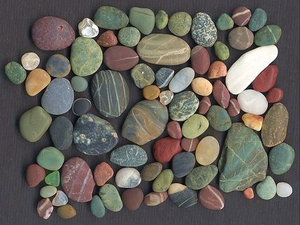 [Pebbles from the beach]