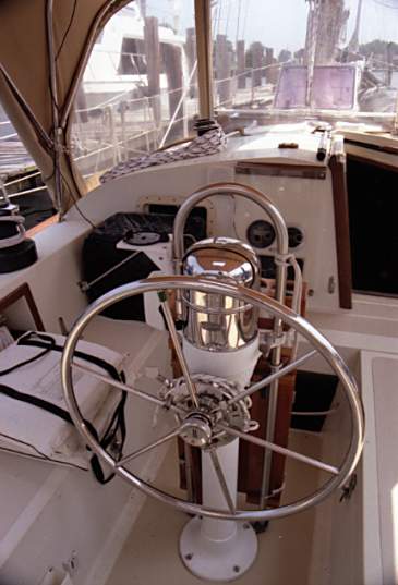 [On deck, cockpit view]