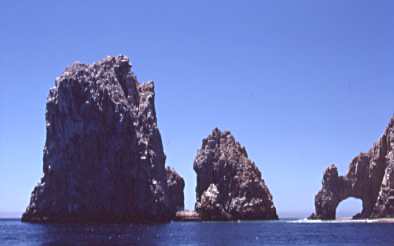[Famous rock formation at Cabo]