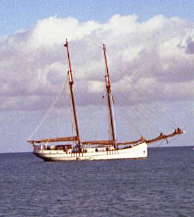 [Closeup view of big schooner]