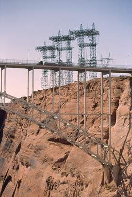 [Bridge and transmission towers.]